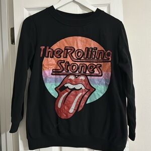 The Rolling Stones black crewneck sweatshirt